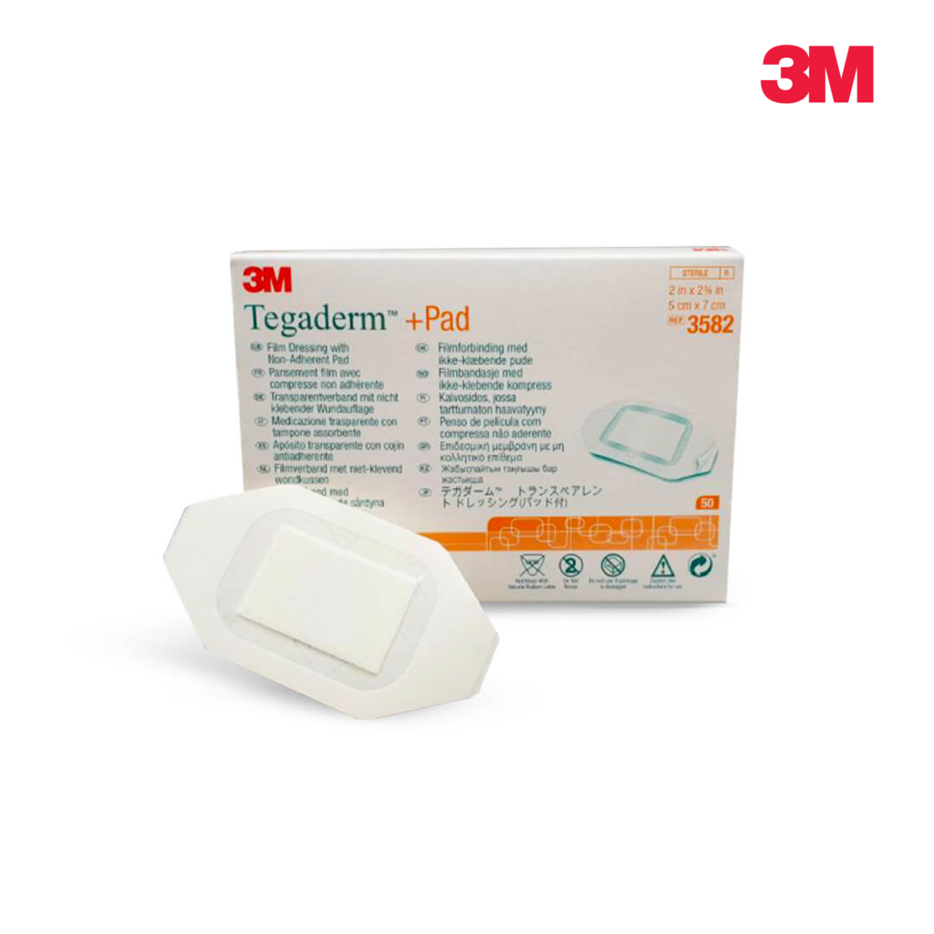 Pansement Tegaderm+Pad 5x7 Cm - Lot De 5 - Imperméable, Respirant, Pour Plaies Post-Opératoires Ou Lésions